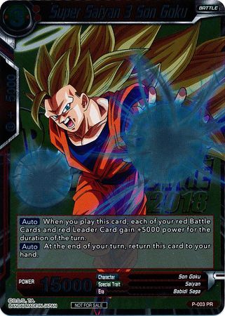 Super Saiyan 3 Son Goku (Metallic Foil) (Event Pack 2018) (P-003) [Promotion Cards] | Cracking-Singles