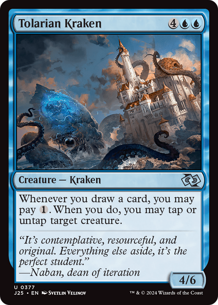 Tolarian Kraken [Foundations Jumpstart] | Cracking-Singles