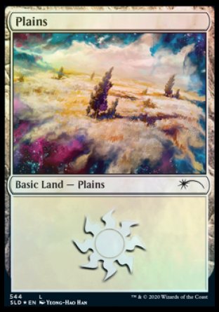 Plains (Enchanted) (544) [Secret Lair Drop Promos] | Cracking-Singles