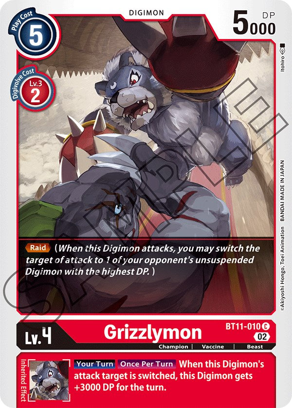 Grizzlymon [BT11-010] [Dimensional Phase] | Cracking-Singles