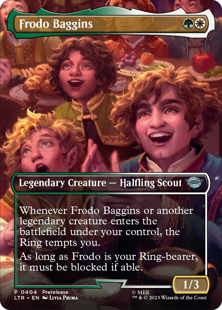 Frodo Baggins (Borderless Alternate Art) [The Lord of the Rings: Tales of Middle-Earth] | Cracking-Singles