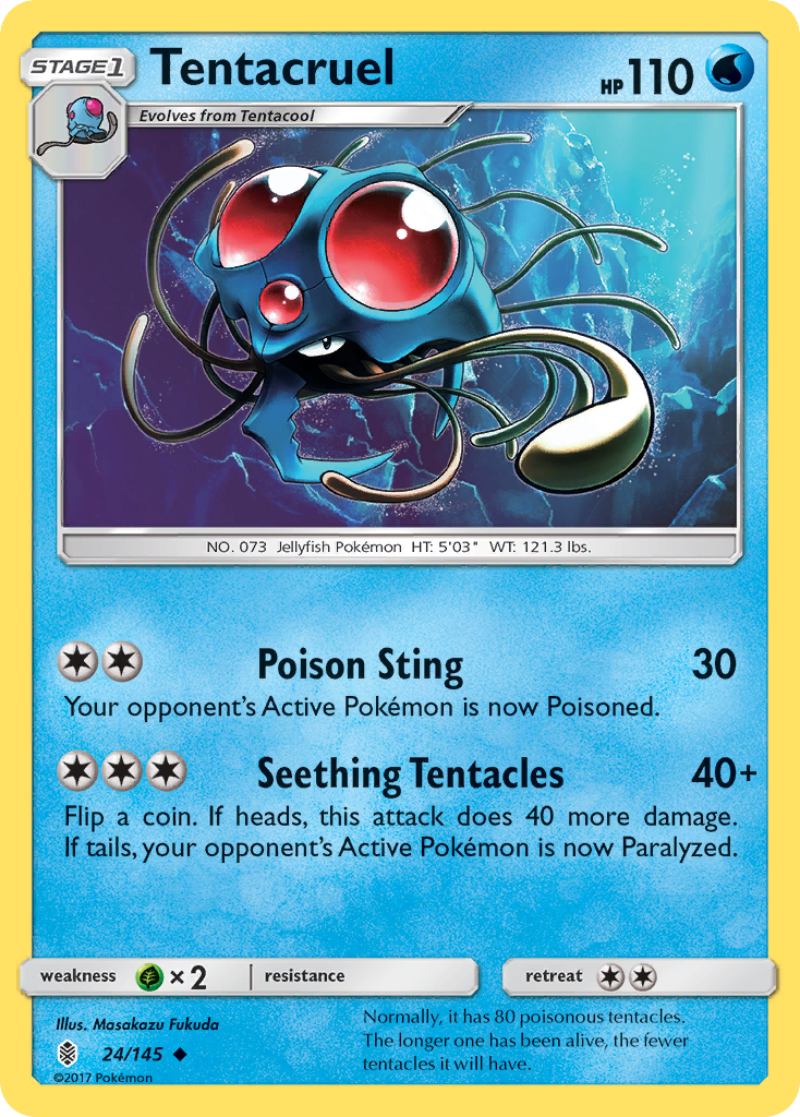 Tentacruel (24/145) [Sun & Moon: Guardians Rising] | Cracking-Singles