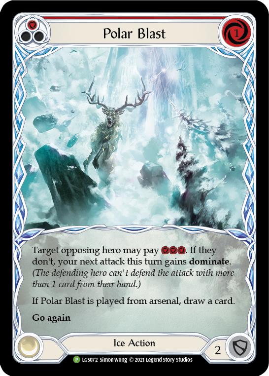 Polar Blast (Red) [LGS072] (Promo)  Rainbow Foil | Cracking-Singles