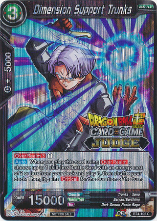 Dimension Support Trunks (BT4-102) [Judge Promotion Cards] | Cracking-Singles