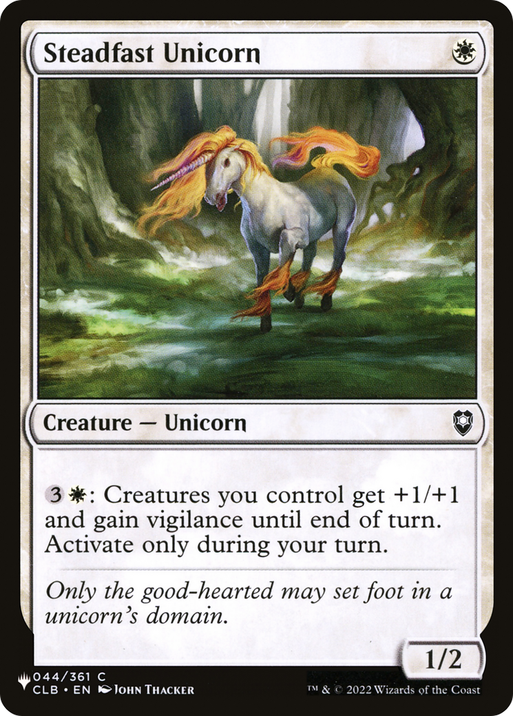 Steadfast Unicorn [The List Reprints] | Cracking-Singles