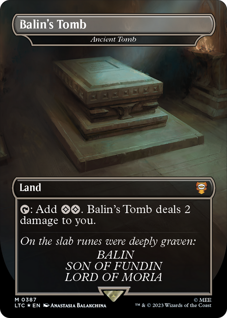 Balin's Tomb - Ancient Tomb (Surge Foil Realms and Relics) [The Lord of the Rings: Tales of Middle-Earth Commander] | Cracking-Singles