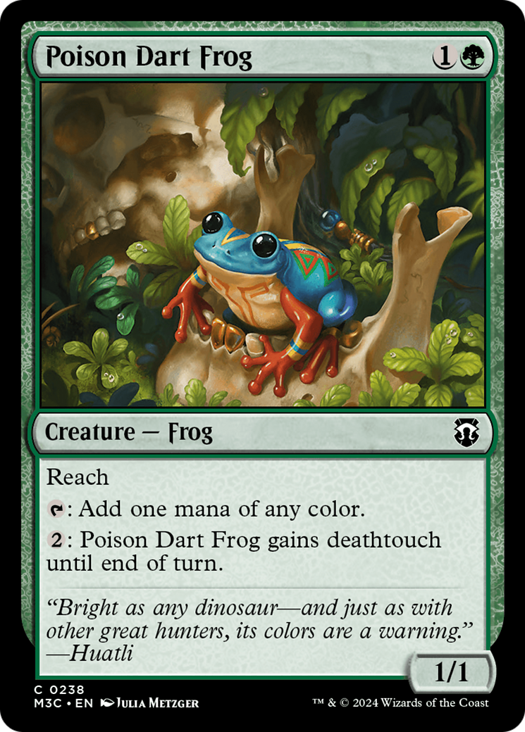 Poison Dart Frog (Ripple Foil) [Modern Horizons 3 Commander] | Cracking-Singles