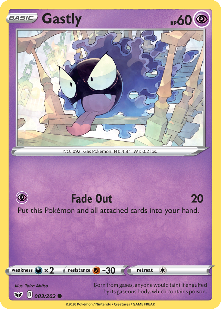 Gastly (083/202) [Sword & Shield: Base Set] | Cracking-Singles