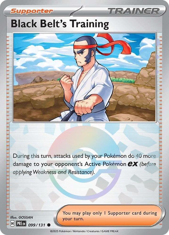 Black Belt's Training (099/131) (Poke Ball Pattern) [Scarlet & Violet: Prismatic Evolutions] | Cracking-Singles