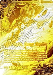 Son Goku & Vegeta // SSB Vegito, Energy Eruption (Championship Final 2019) (Gold Metal Foil) (BT7-025_PR) [Tournament Promotion Cards] | Cracking-Singles