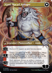 Ajani, Nacatl Pariah // Ajani, Nacatl Avenger (Borderless) (Textured Foil) [Modern Horizons 3] | Cracking-Singles