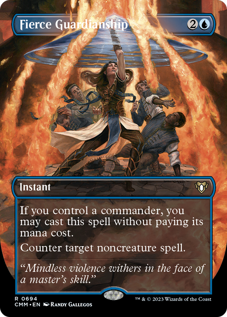 Fierce Guardianship (Borderless Alternate Art) [Commander Masters] | Cracking-Singles