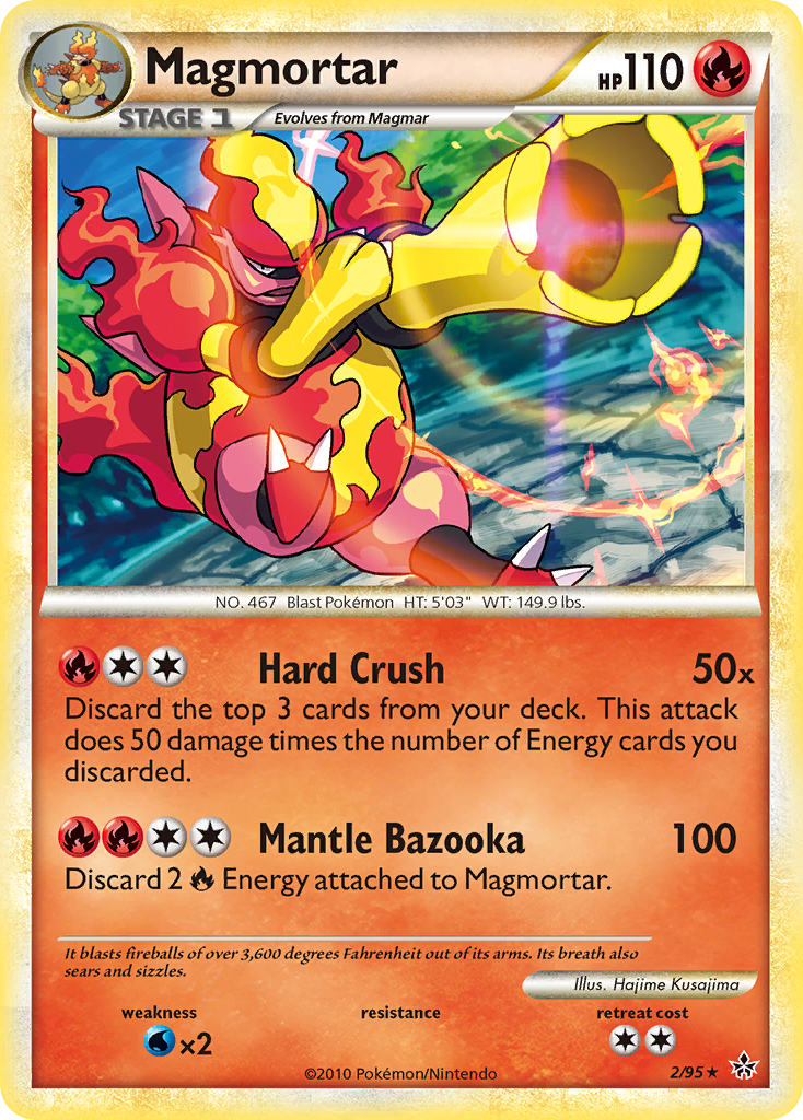 Magmortar (2/95) [HeartGold & SoulSilver: Unleashed] | Cracking-Singles