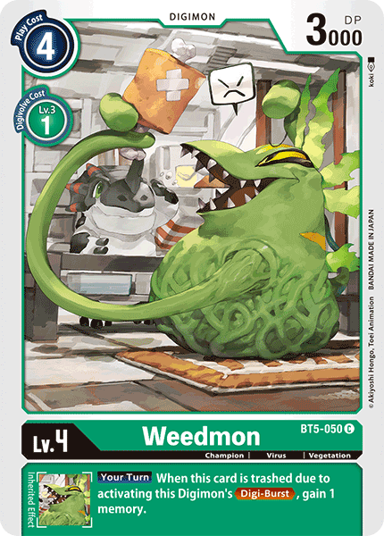 Weedmon [BT5-050] [Battle of Omni] | Cracking-Singles