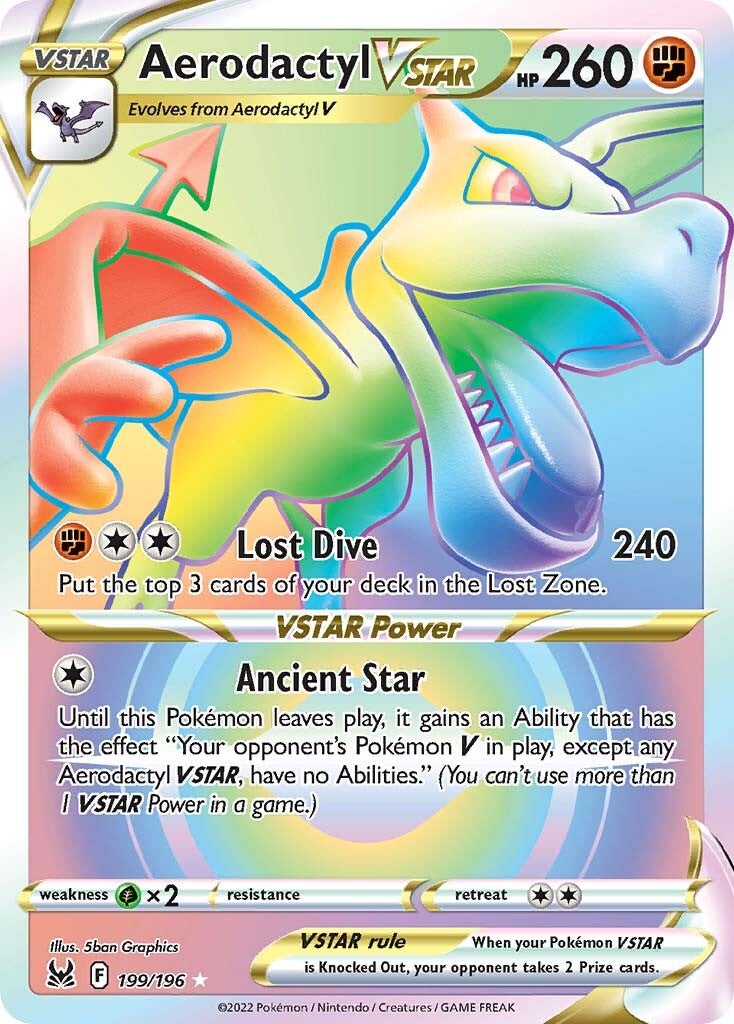 Aerodactyl VSTAR (199/196) [Sword & Shield: Lost Origin] | Cracking-Singles