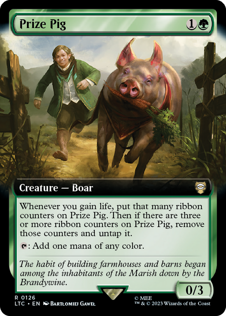 Prize Pig (Extended Art) [The Lord of the Rings: Tales of Middle-Earth Commander] | Cracking-Singles