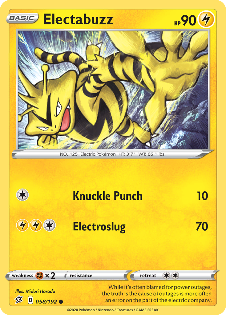 Electabuzz (058/192) [Sword & Shield: Rebel Clash] | Cracking-Singles