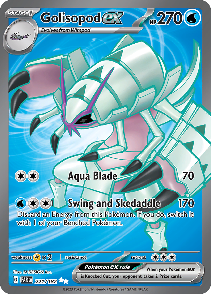 Golisopod ex (221/182) [Scarlet & Violet: Paradox Rift] | Cracking-Singles