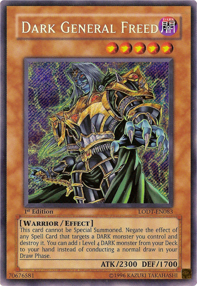 Dark General Freed [LODT-EN083] Secret Rare | Cracking-Singles