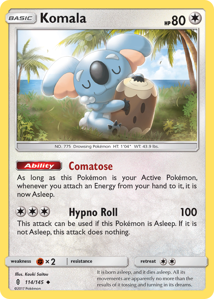 Komala (114/145) [Sun & Moon: Guardians Rising] | Cracking-Singles