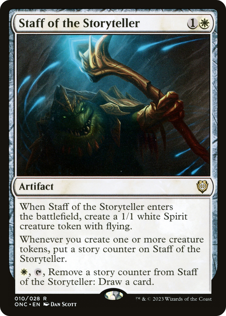 Staff of the Storyteller [Phyrexia: All Will Be One Commander] | Cracking-Singles