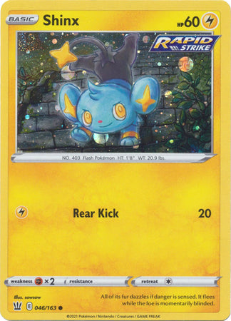 Shinx (046/163) (Cosmos Holo) [Sword & Shield: Battle Styles] | Cracking-Singles