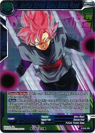 Joyful Strike Goku Black Rose (Metallic Foil) (Event Pack 2018) (P-015) [Promotion Cards] | Cracking-Singles