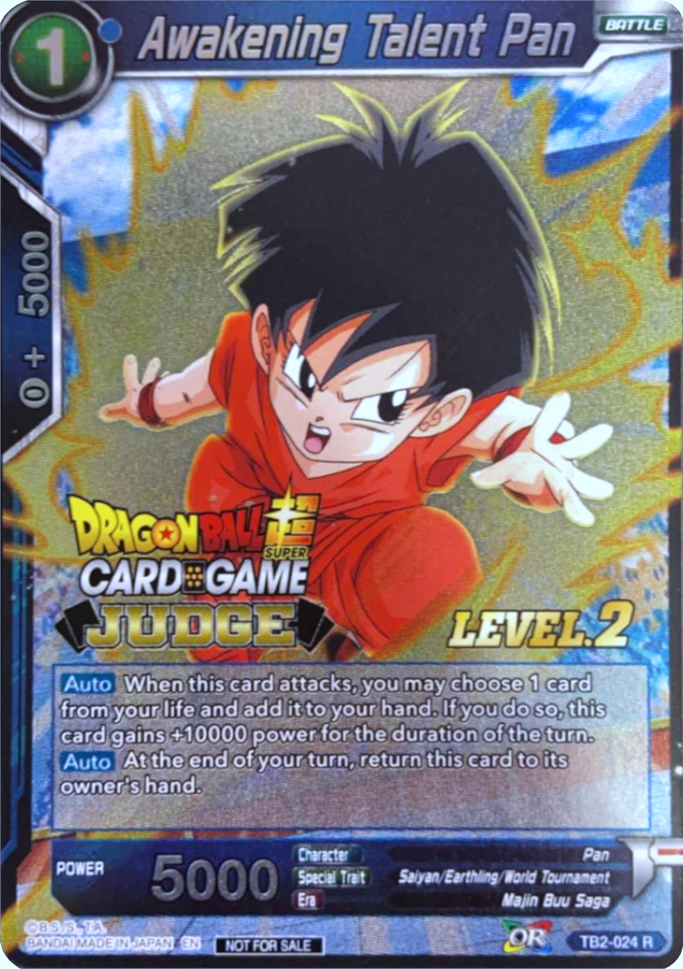 Awakening Talent Pan (Level 2) (TB2-024) [Judge Promotion Cards] | Cracking-Singles