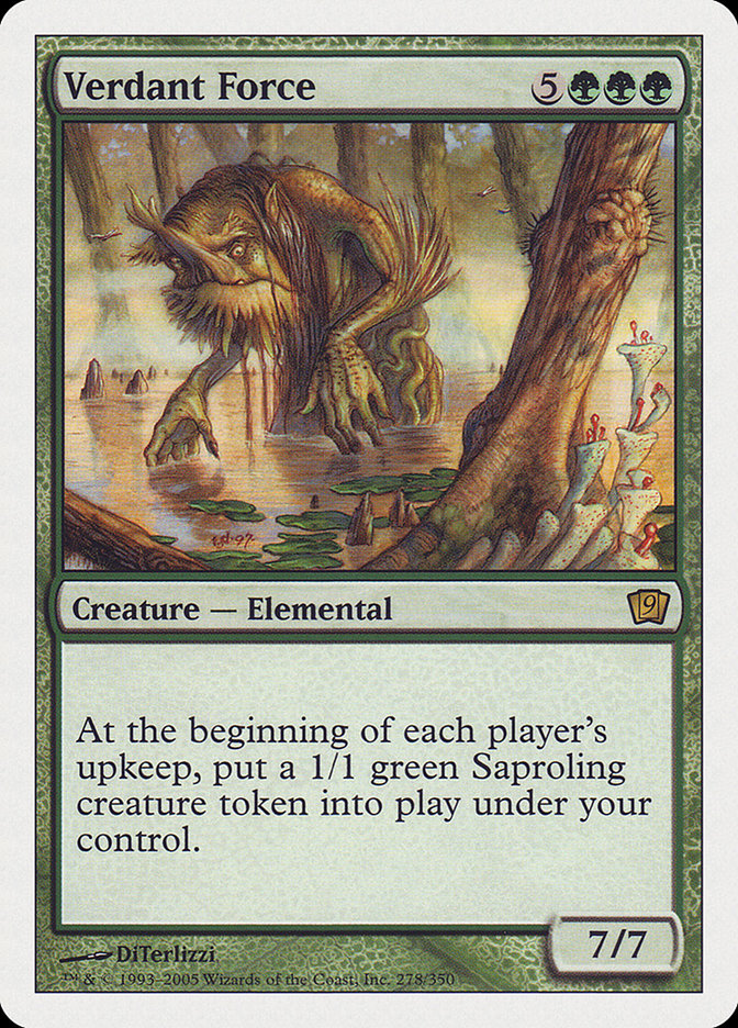 Verdant Force (9th Edition) [Oversize Cards] | Cracking-Singles