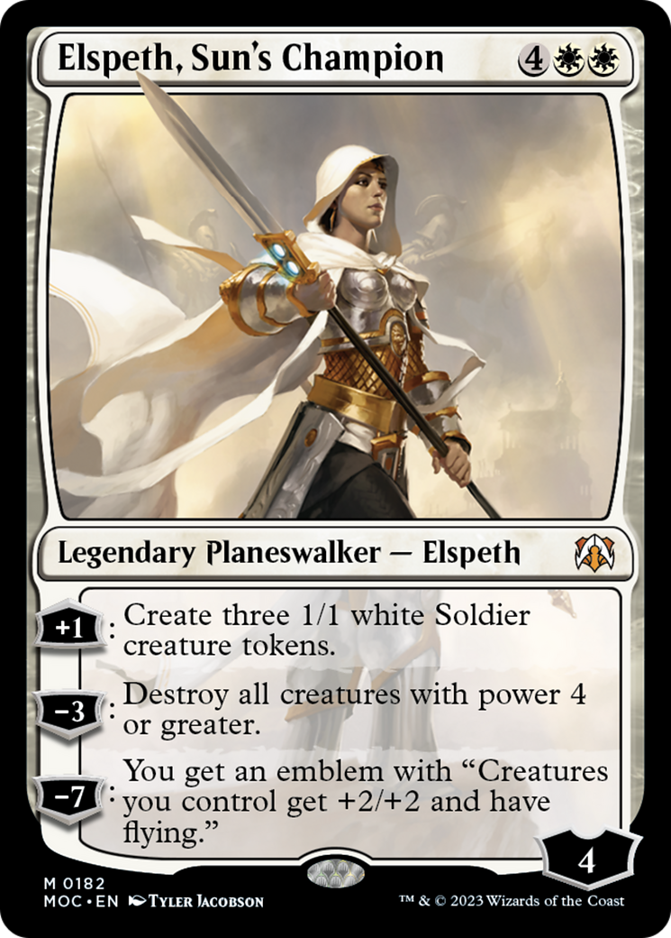 Elspeth, Sun's Champion [March of the Machine Commander] | Cracking-Singles