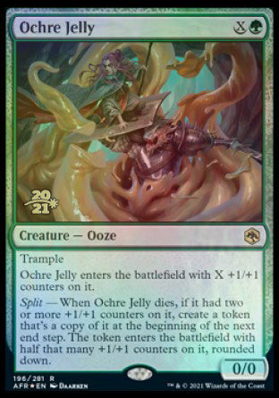 Ochre Jelly [Dungeons & Dragons: Adventures in the Forgotten Realms Prerelease Promos] | Cracking-Singles