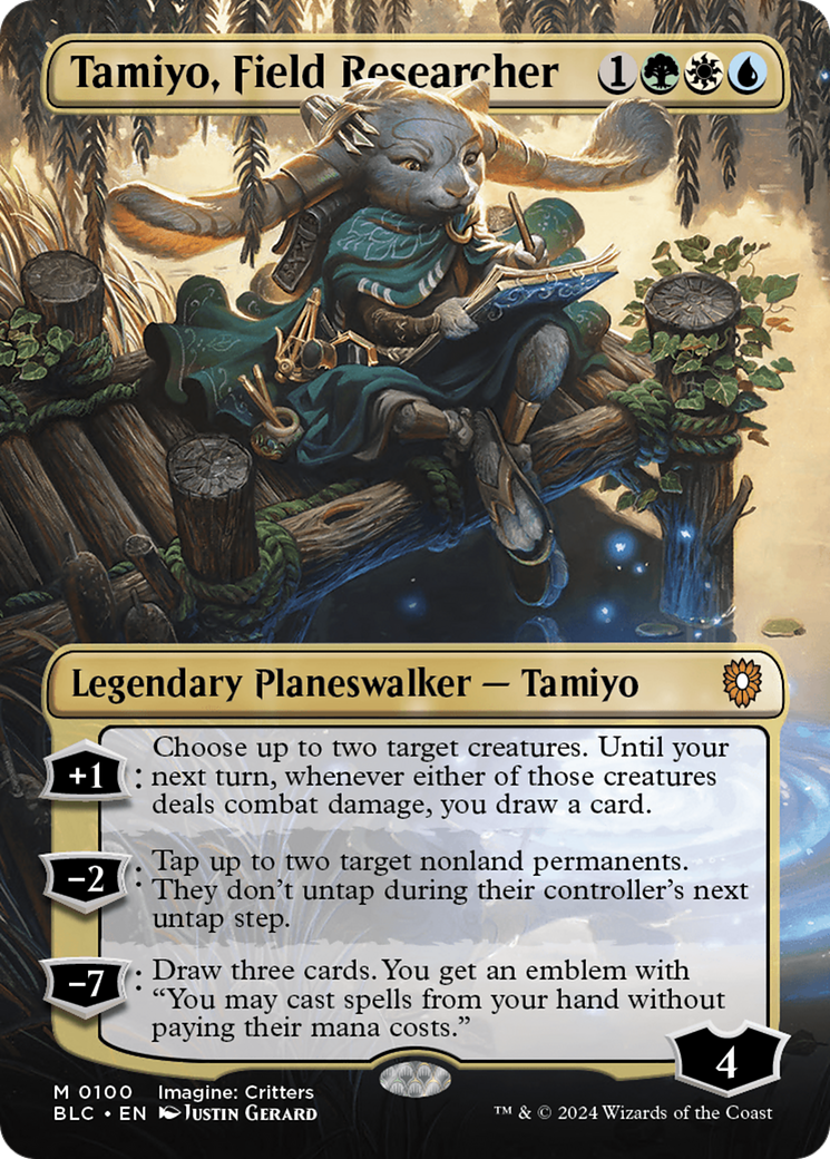 Tamiyo, Field Researcher (Borderless) [Bloomburrow Commander] | Cracking-Singles