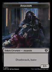 Treasure // Assassin Double-Sided Token [Commander Masters Tokens] | Cracking-Singles