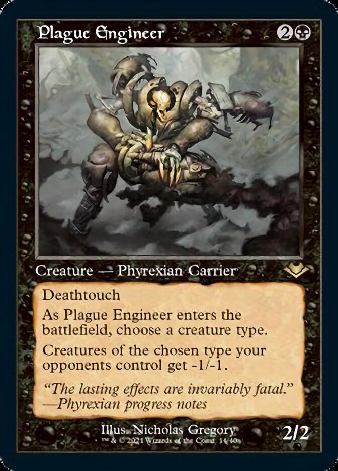 Plague Engineer (Retro Foil Etched) [Modern Horizons] | Cracking-Singles