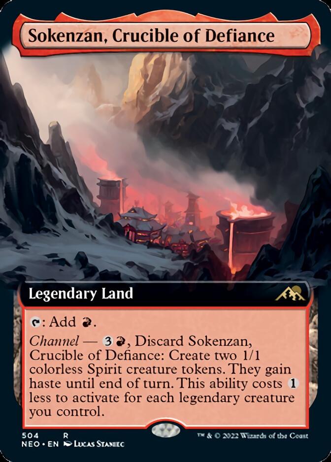 Sokenzan, Crucible of Defiance (Extended Art) [Kamigawa: Neon Dynasty] | Cracking-Singles