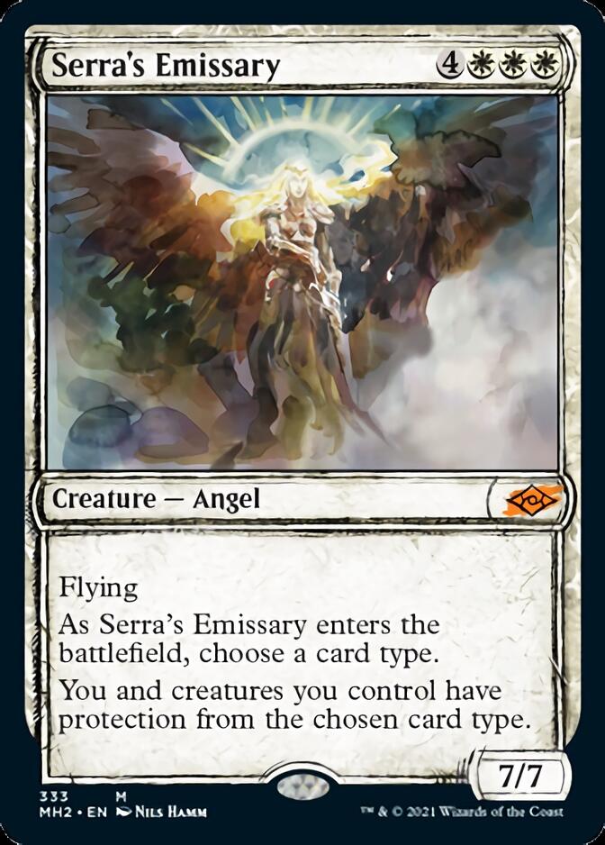 Serra's Emissary (Sketch) [Modern Horizons 2] | Cracking-Singles