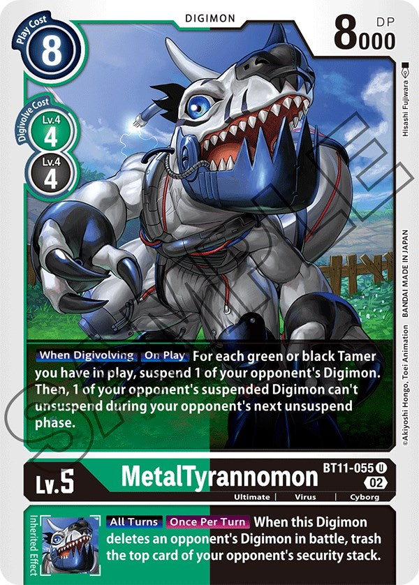 MetalTyrannomon [BT11-055] [Dimensional Phase] | Cracking-Singles