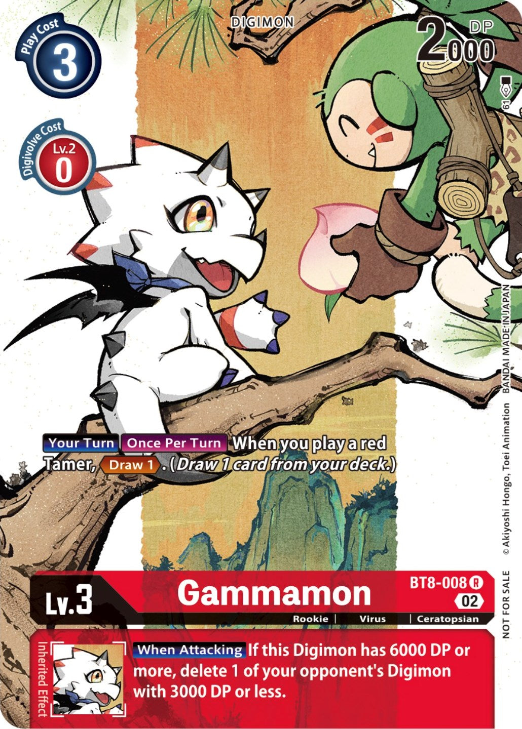 Gammamon [BT8-008] (Digimon Illustration Competition Promotion Pack) [New Awakening Promos] | Cracking-Singles