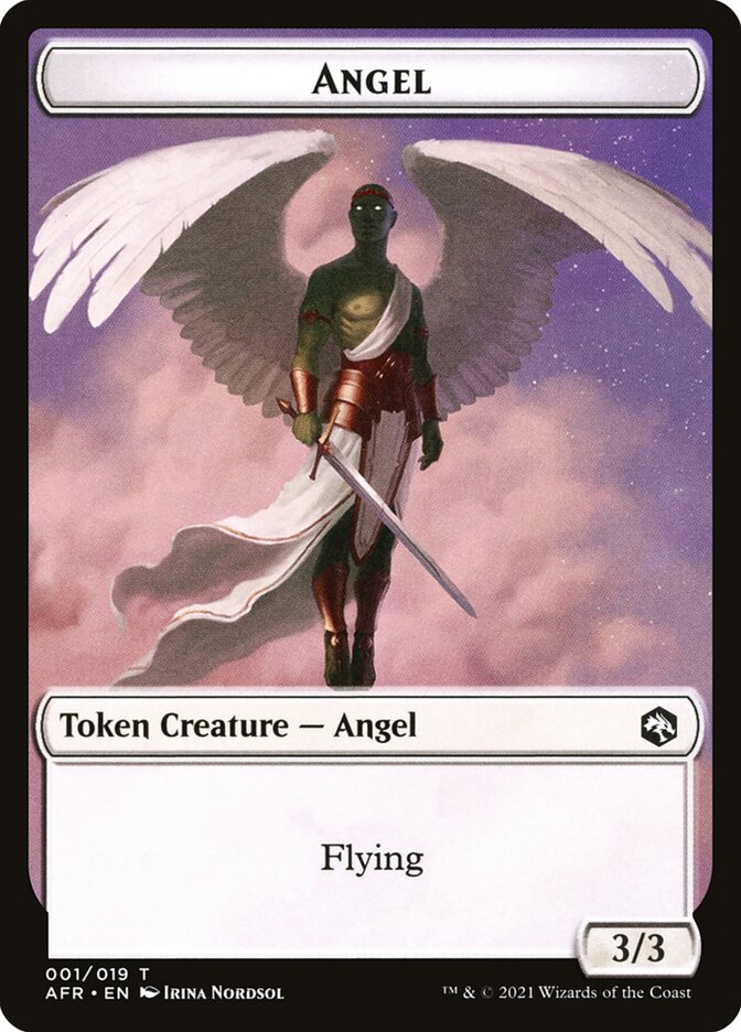 Angel // Dog Illusion Double-Sided Token [Dungeons & Dragons: Adventures in the Forgotten Realms Tokens] | Cracking-Singles