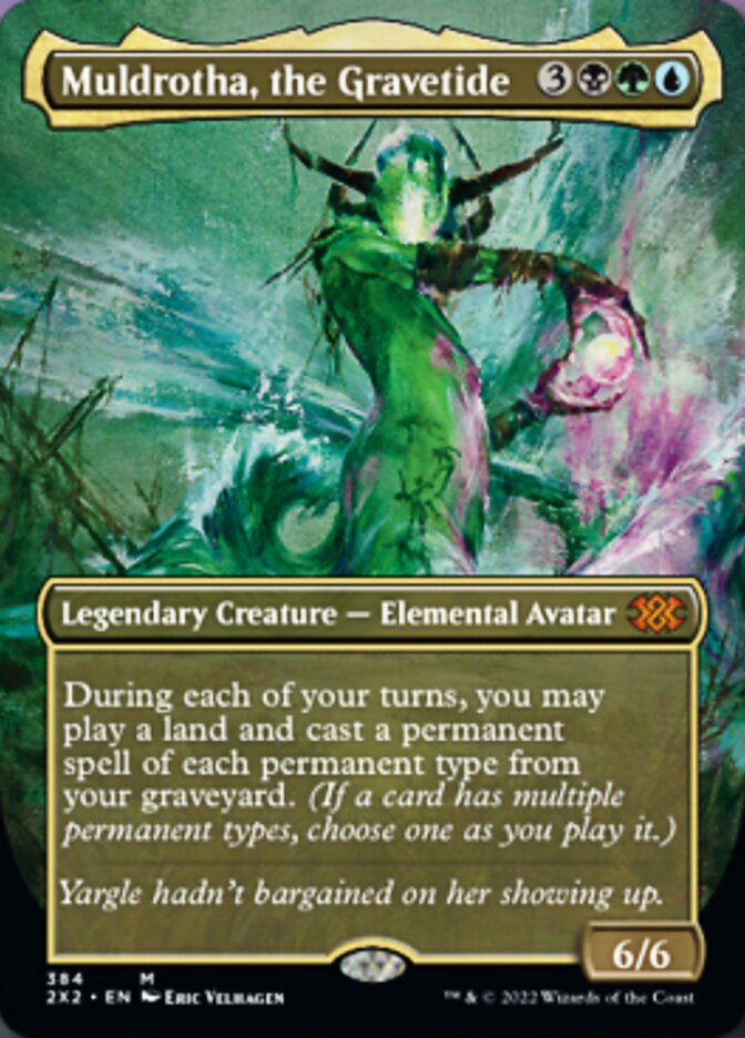 Muldrotha, the Gravetide (Borderless Alternate Art) [Double Masters 2022] | Cracking-Singles