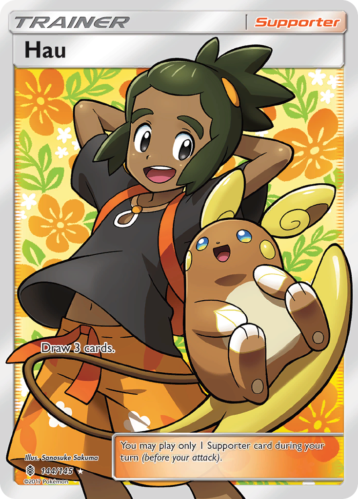 Hau (144/145) [Sun & Moon: Guardians Rising] | Cracking-Singles