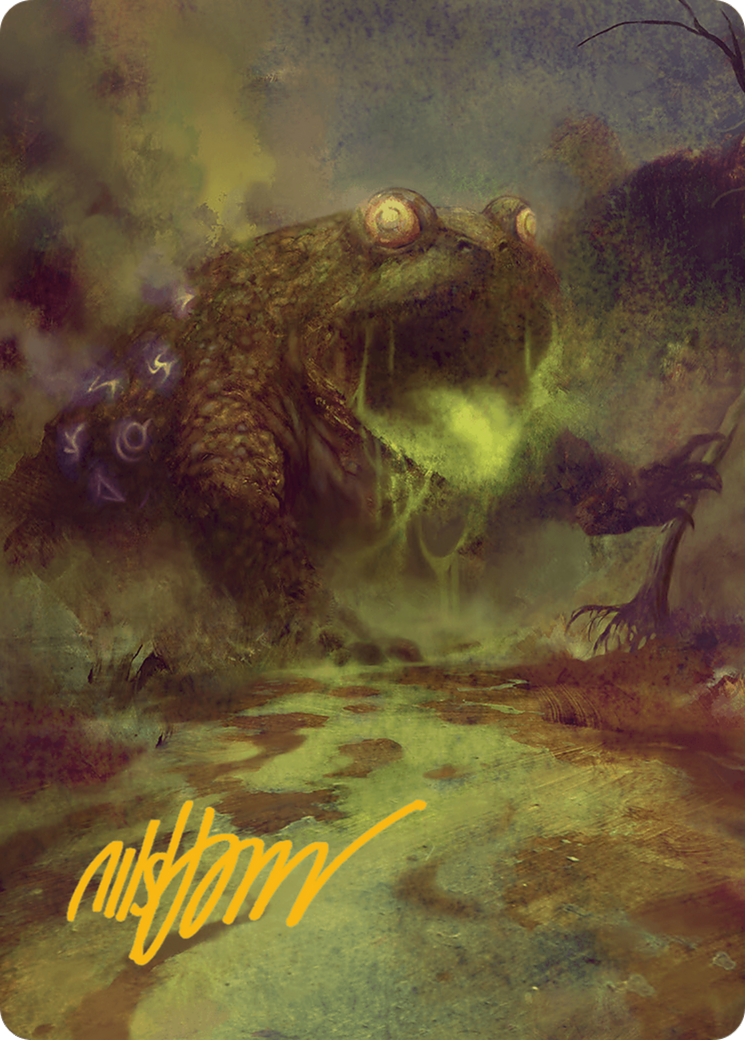 The Gitrog Monster Art Card (Gold-Stamped Signature) [Bloomburrow Art Series] | Cracking-Singles