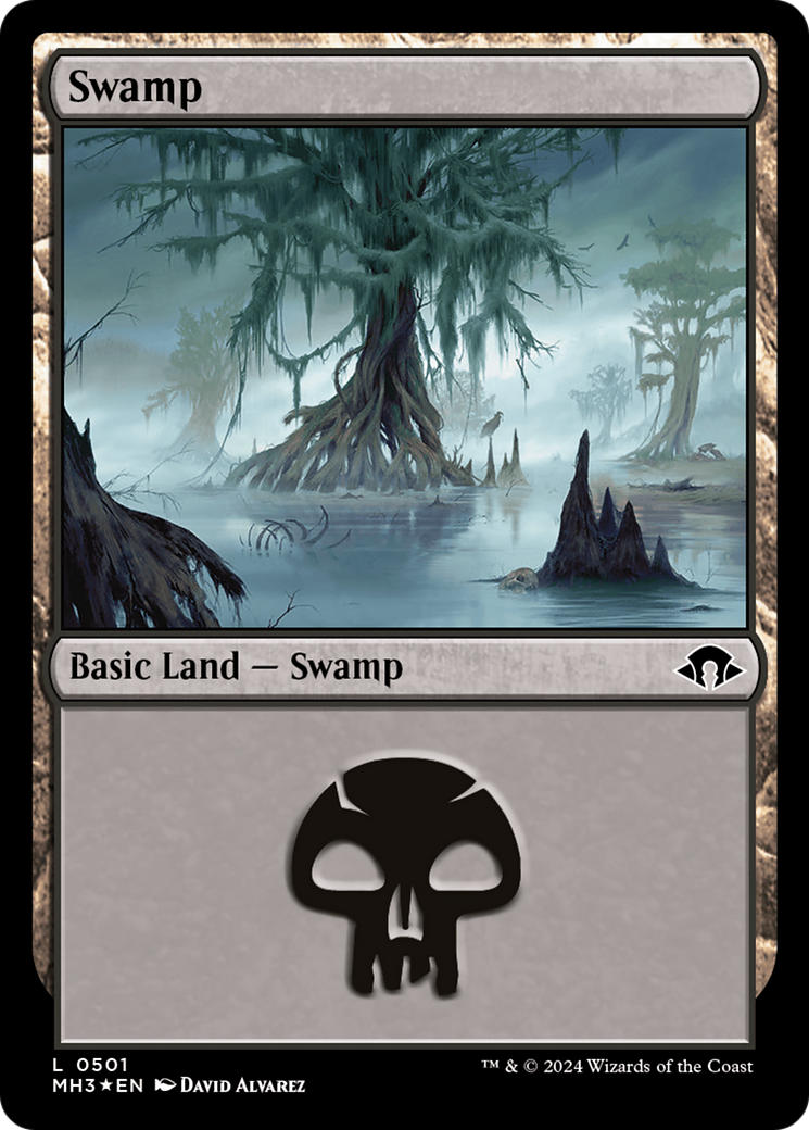 Swamp (0501) (Ripple Foil) [Modern Horizons 3] | Cracking-Singles