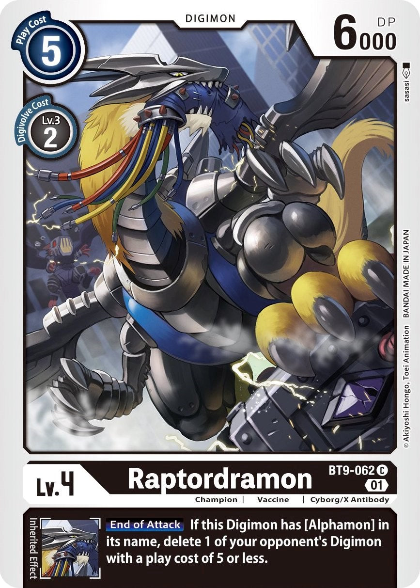 Raptordramon [BT9-062] [X Record] | Cracking-Singles