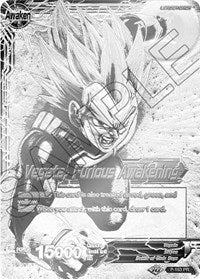 Vegeta // Vegeta, Furious Awakening (Championship Final 2019) (SIlver Metal Foil) (P-163) [Tournament Promotion Cards] | Cracking-Singles