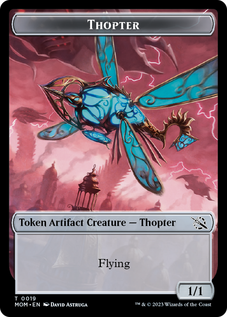 Treasure (21) // Thopter Double-Sided Token [March of the Machine Tokens] | Cracking-Singles