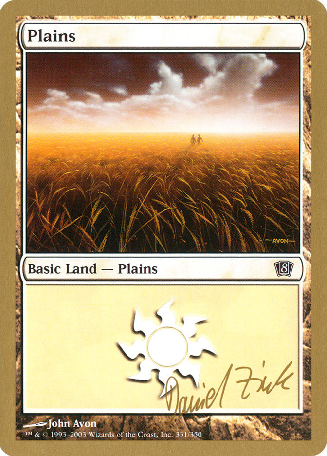 Plains (dz331) (Daniel Zink) [World Championship Decks 2003] | Cracking-Singles