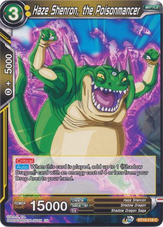 Haze Shenron, the Poisonmancer (BT10-118) [Rise of the Unison Warrior 2nd Edition] | Cracking-Singles