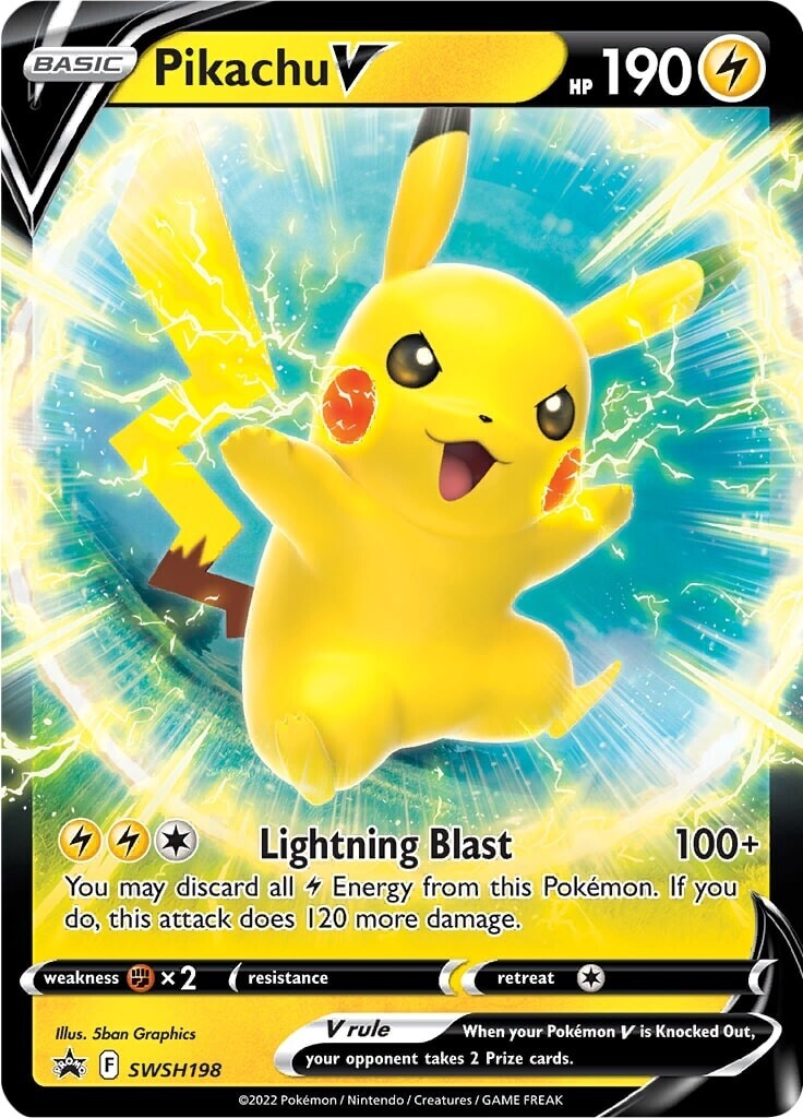 Pikachu V (SWSH198) [Sword & Shield: Black Star Promos] | Cracking-Singles