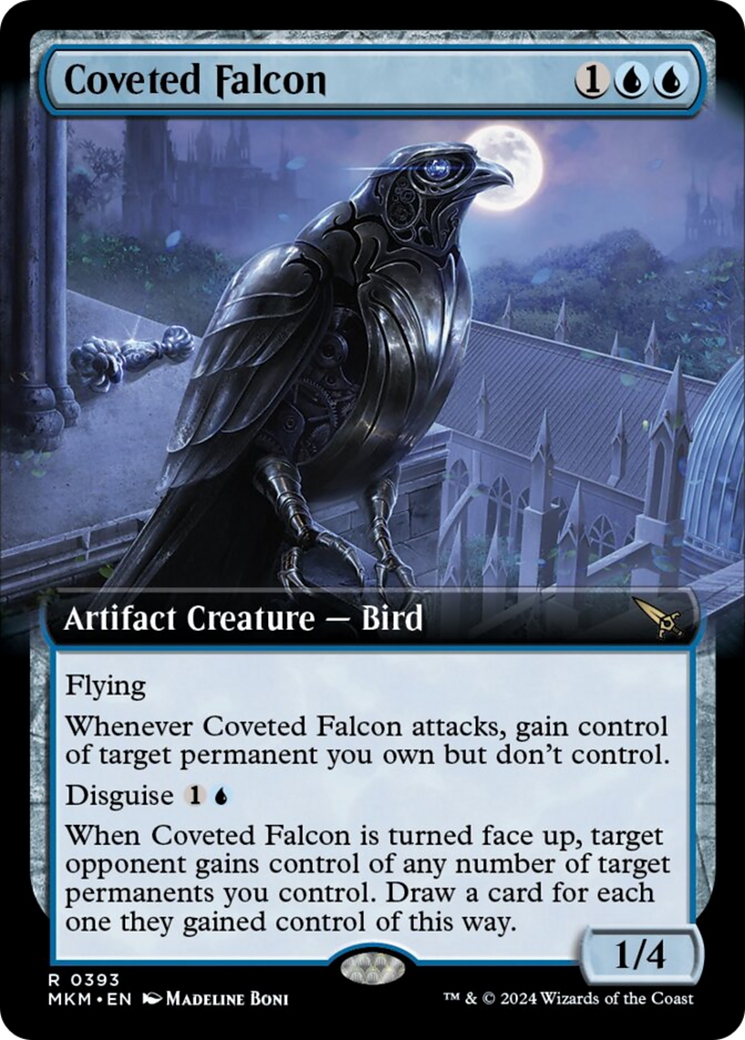 Coveted Falcon (Extended Art) [Murders at Karlov Manor] | Cracking-Singles